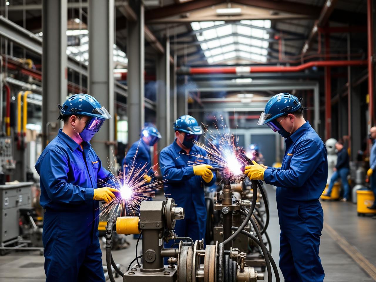 Team tecnico Linea Gas al lavoro
